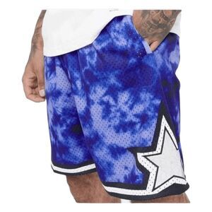 Mitchell & Ness NBA Orlando Magic Galaxy Swingman Shorts Blue White Basketball